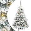 vidaXL Kunstkerstboom met 150 LED met standaard Wit 120 cm PE en PVC