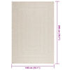 vidaXL Vloerkleed ZIZUR room binnen en buiten 140x200 cm jute look