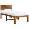 vidaXL Eenpersoonsbed met hoofdbord ROSTOCK Naturel 75 x 190 cm