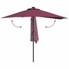 vidaXL Tuinparasol Bordeauxrood 294 x 150 x 223 cm Stof