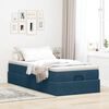 vidaXL Ottoman bed met matras 90x190cm fluweel donkerblauw