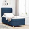 vidaXL Boxspringbed met matras met hoofdeinde Blauw 200 x 100 cm Stof