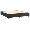 vidaXL Boxspring bed kunstleer zwart 180x200 cm