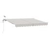 vidaXL Luifeldoek Lichtgrijs en wit. 400 &times; 350 cm Polyester