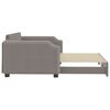 vidaXL Slaapbank met onderschuifbed 100x200 cm stof taupe