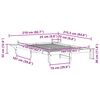 vidaXL Bedframe met Zijtafels Wit 160 x 210 cm Massief grenenhout