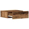vidaXL Nachtkastjes 2 st zwevend 40x32x15 cm bewerkt hout oud hout