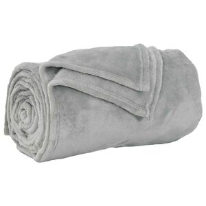 vidaXL plaid Grijs 150 x 200 cm 0.78 kg Fleece