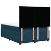 vidaXL Boxspring met matras fluweel donkerblauw 140x190 cm