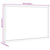 vidaXL Krijtbord met massief grenenhouten frame zwart 60x40 cm