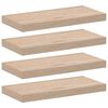 vidaXL Wandschapppen 4 st 50x23,5x4 cm bewerkt hout