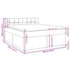 vidaXL Boxspring met matras stof lichtgrijs 180x200 cm