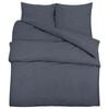 vidaXL Dekbedovertrekset 240x220 cm katoen antracietkleurig