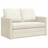 vidaXL Slaapbank Cr&egrave;me 204 x 122 x 60 cm Fluweel