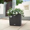 LECHUZA Plantenbak CUBE Cottage 50 ALL-IN-ONE granietkleurig