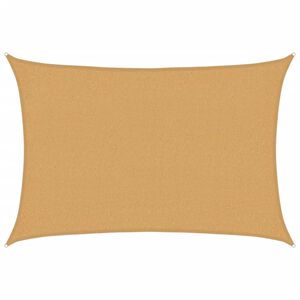 vidaXL Zonnezeil 160 g/m&sup2; rechthoekig 2x2,5 m HDPE zandkleurig