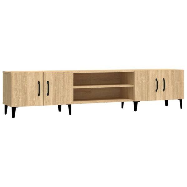 vidaXL Tv-meubel Sonoma eiken 180x31,5x40 cm bewerkt hout