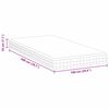vidaXL Matras Wit en Grijs 100 x 200 cm Bonell Veer