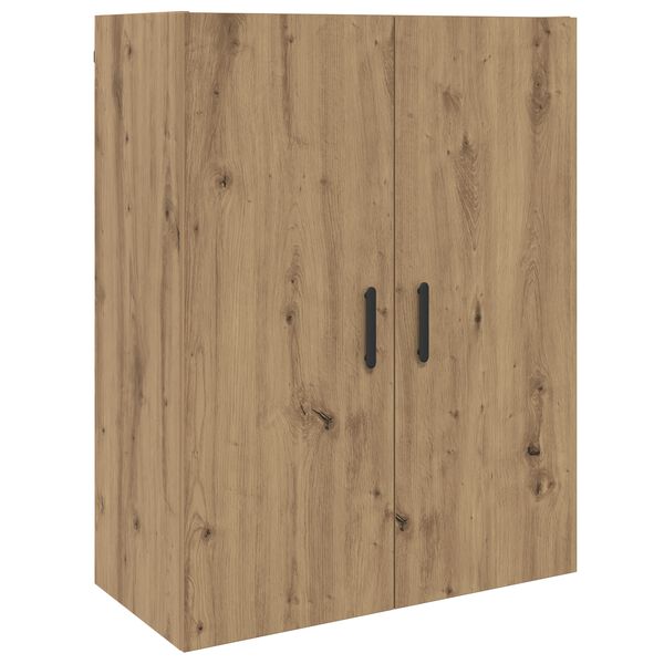vidaXL Wandkast Artisan Eiken 69,5 x 34 x 90 cm Bewerkt hout