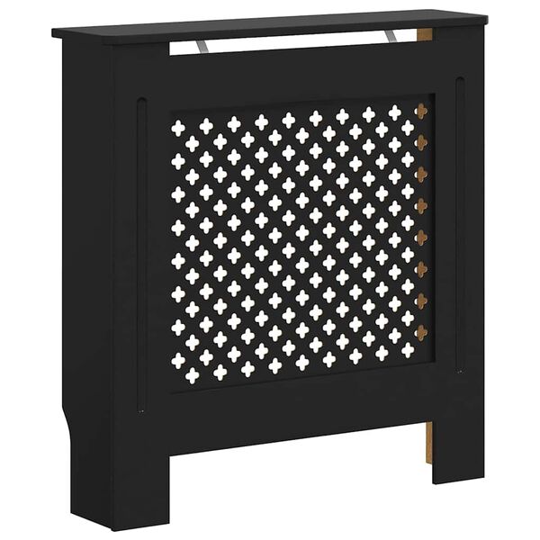 vidaXL Radiatorombouw 78 cm MDF zwart
