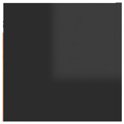vidaXL Tv-wandmeubelen 2 st 30,5x30x30 cm hoogglans zwart