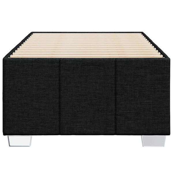 vidaXL Bedframe zonder matras 100x200 cm stof zwart