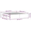 vidaXL Bedframe met lades bewerkt hout zwart 180x200 cm