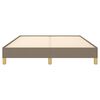 vidaXL Bedframe zonder matras stof taupe 140x190 cm