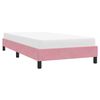 vidaXL Bedframe zonder matras 80x220 cm fluweel roze