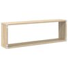 vidaXL Wandschap kubus 6 st 80x15x26,5cm bewerkt hout wit sonoma eiken