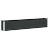 vidaXL Verhoogde plantenbak Zwart 200 x 30 x 36 cm alu.