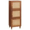vidaXL Hoge kast Bruin 40 x 33,5 x 110 cm Massief Mango Hout