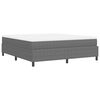 vidaXL Boxspringbed Lichtgrijs en wit. 180 x 200 cm Katoen Stof