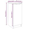 vidaXL Schoenenkast 30x35x70 cm bewerkt hout zwart