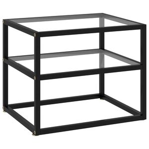 vidaXL Wandtafel 50x40x40 cm gehard glas transparant