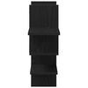 vidaXL Wandplank Zwart Eiken 124,5x18x60,5 cm Bewerkt Hout