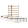 vidaXL Bedframe Wit 75 x 190 cm Massief grenenhout