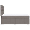 vidaXL Boxspring met matras stof taupe 100x200 cm