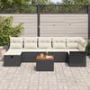 vidaXL Tuin Sofa Set 8 pcs Zwart poly rattan