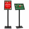 vidaXL Pedestal Posterstand Zwart a3 Aluminium en PVC