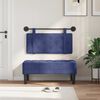 vidaXL Hangend Hoofdeinde Politieblauw 100 x 55 x 5 cm Fluweel
