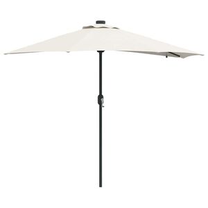 vidaXL Tuinparasol Zand 294 x 150 x 223 cm Polyester en staal