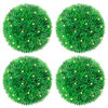 vidaXL Kunstbuxusballen met LED-verlichting 4 st 12 cm groen