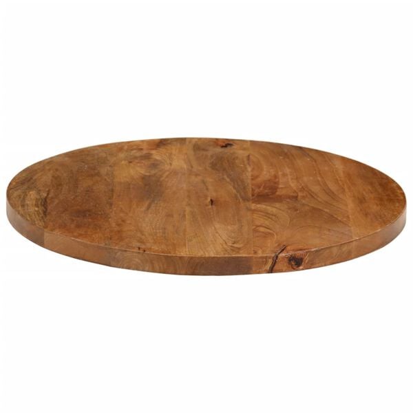 vidaXL Tafelblad rond Ø 60x2,5 cm massief ruw mangohout