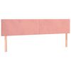 vidaXL Boxspring met matras fluweel roze 120x190 cm