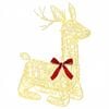 vidaXL 3D Kerst Rendier LOVIISA 140 LED's Warmwit 55 x 22 x 63 cm