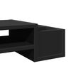 vidaXL Monitorstandaard met opbergruimte 70x27x15 cm hout zwart