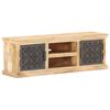 vidaXL Tv-meubel met stalen deuren 120x30x40 cm massief mangohout