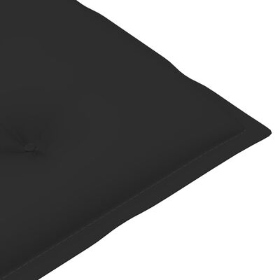 vidaXL Tuinstoelkussens hoge rugleuning 6 st 120x50x7 cm stof zwart