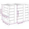 vidaXL Opbergbox 58x40,5x42 cm massief grenenhout zwart